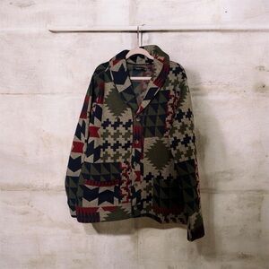 Junk Food Clothing Multicolor Geometric Rune Cardigan